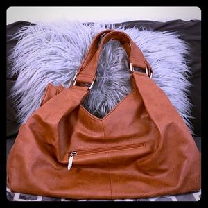Slouch Hobo Bag Brown by Ann Creek